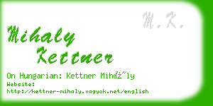 mihaly kettner business card